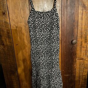 wonder nation Black and White Floral Maxi Dress